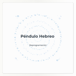 Reprogramación con péndulo hebreo a distancia