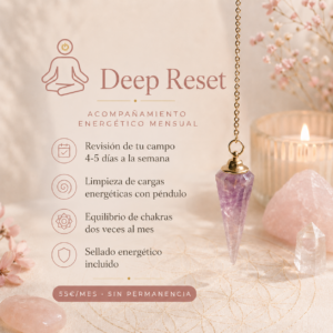 Deep Reset – limpieza energética mensual a distancia con péndulo